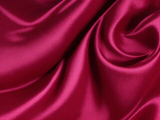 Obraz premium Abstract background luxury red silk cloth, wavy folds of grunge silk texture satin velvet material, luxurious Christmas background, elegant wallpaper design, background