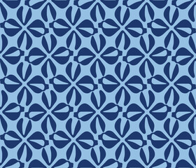 Japanese Petal Diamond Vector Seamless Pattern