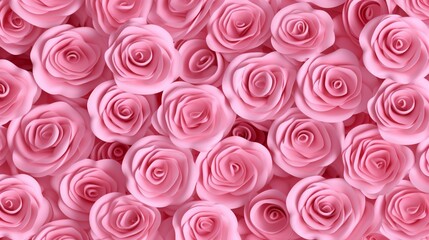 pink roses seamless pattern.Generative AI