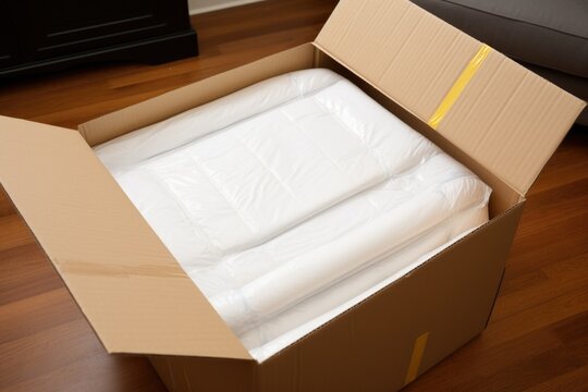 multi-layer padding inside a delivery box