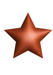 3D Bronze Christmas Star