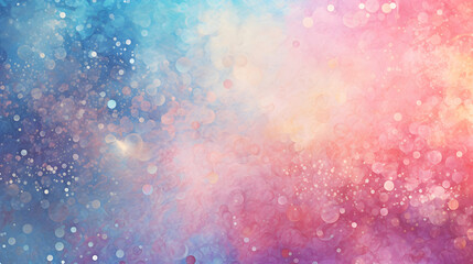 Obraz premium Colorful Bokeh Abstract Bubbles of pink and blue hues, creating a round bokeh abstract background