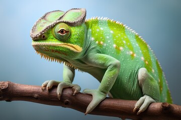 Fototapeta premium Colorful chameleon on a branch