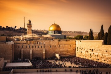 Fototapeta premium The Western Wall in Jerusalem.