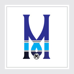 Luxury Alphabets Logo set Calligraphic Monogram design for Premium brand identity. Blue and silver Letter on White background Royal Calligraphic Beautiful Logo. Vintage Drawn Emblem