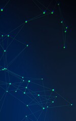 Dark Blue Elegant Future lines and dot Technology  Book Cover Background