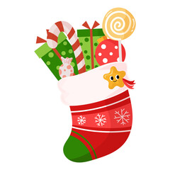 Christmas Sack Clipart. Merry Christmas