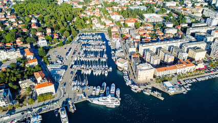 Zadar, old city, aerial view, Croatia