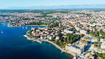 Zadar, old city, aerial view, Croatia