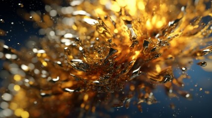 Shiny particles of metallic paint.Generative AI