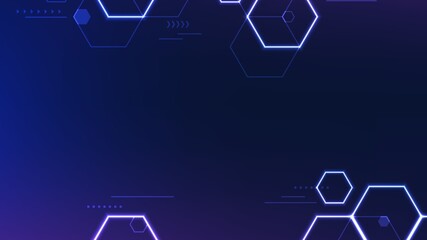 Light Blue Gradient Horizontal Futuristic Technology Background 