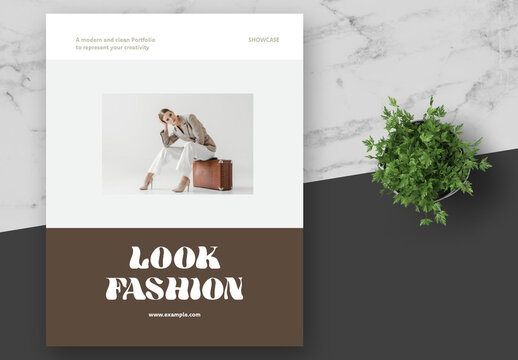 Brown Beige Lookbook Fashion Catalog Photography