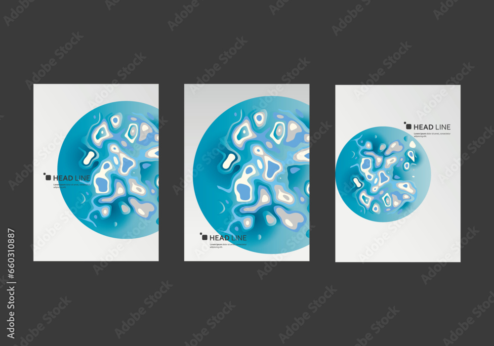 Aufkleber liquid vector shapes background. abstract color blue design. futuristic templates