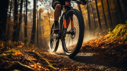 Möbelaufkleber bicycle in the forest © sam richter