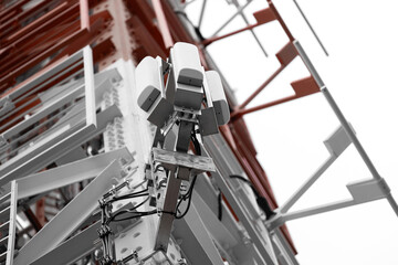 a modern 5g transmission tower