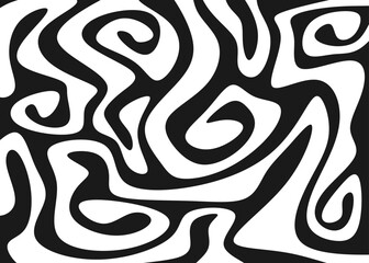 Abstract seamless background with wavy ornament pattern