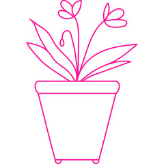 Flower Plant Drawing Doodle