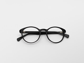 glasses frame on a white background