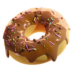 donut with sprinkles - 3D Food