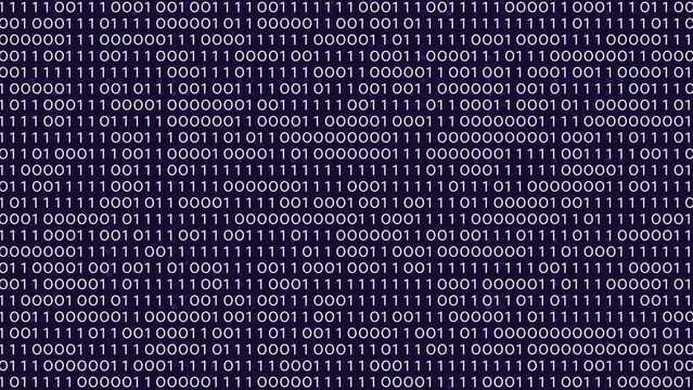 Binary Background Animation 4K