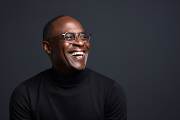 Fototapeta premium American man black happy face young isolated african background male person portrait