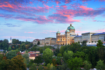 The Federal Palace of Switzerland in Bern.