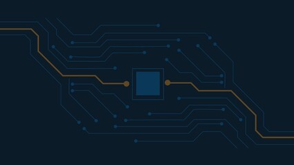 Light Blue Horizontal Futuristic Technology Background 