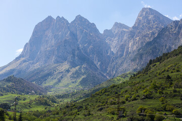 Obraz premium North Caucasus mountains, Ingushetia, Russia