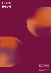 Vector Gradient Colorful Cover. Holographic Abstract Background Poster Design Template.