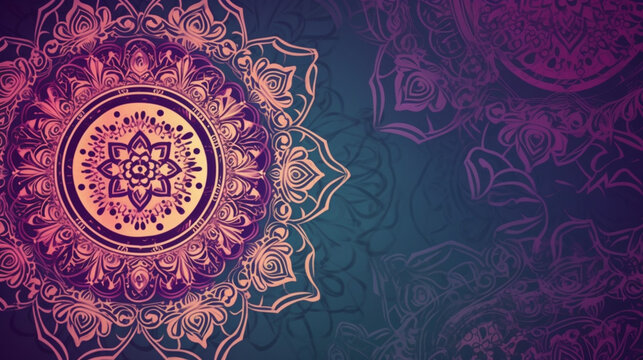 Mandala illustration background © alisaaa