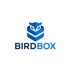 design logo creative bird box and email
