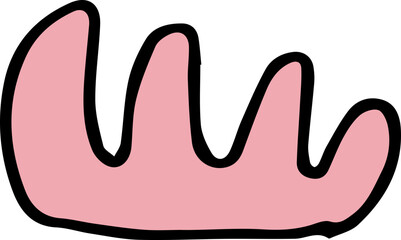 Retro Abstract Hand Drawn Shapes Organic Colorful