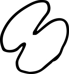 Retro Abstract Hand Drawn Shapes Organic line