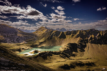 Panoramic view of the Schrecksee
