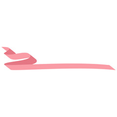 Pink ribbon breast cancer awareness symbol