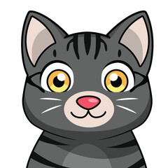 Grey Cat Vector Design Illustrator