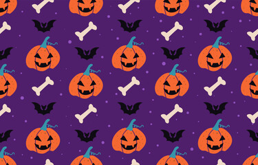 halloween seamless background
