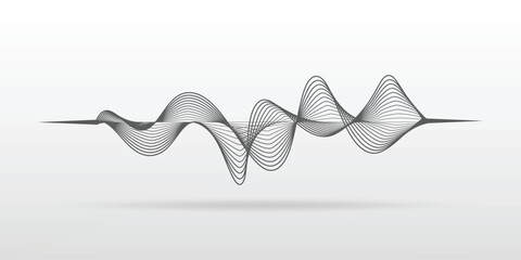 wireframe sound wave mixer abstract background, wireframe sound waves. Abstract motion lines. Graphic concept. - obrazy, fototapety, plakaty