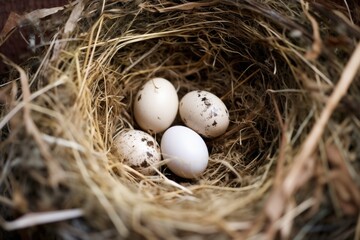 an egg hatching in a birds nest