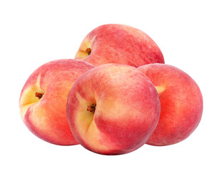 Peach with isolated on transparent png