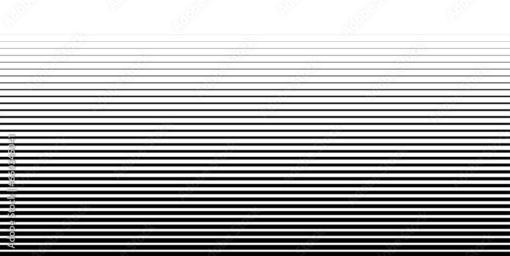 Poster lines gradient pattern vector texture horizontal halftone graphic, geometric linear black white stra