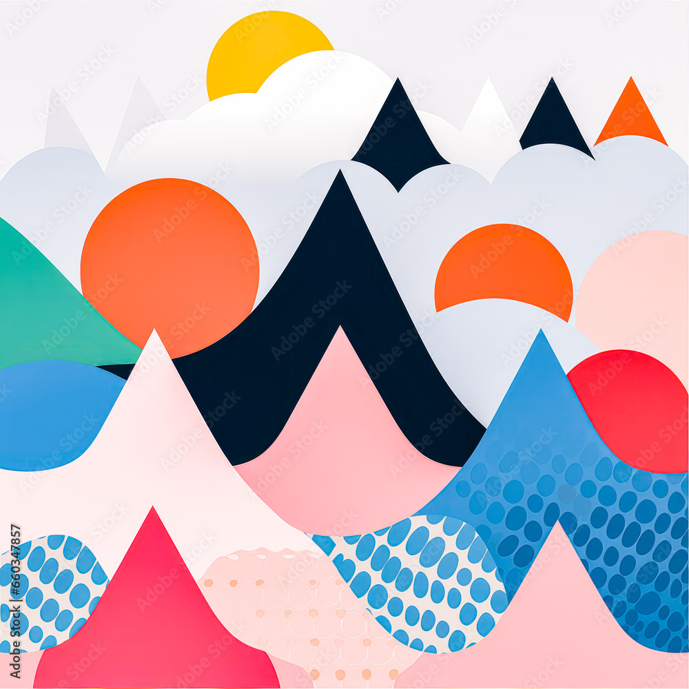 Aufkleber elevate your business with this sleek geometric pattern banner. perfect for adding a modern touch to