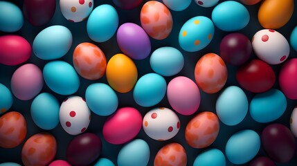 Colorful Easter eggs background