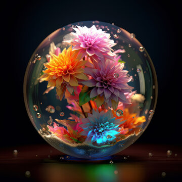 Floral Kaleidoscope: A World of Color and Reflection