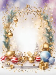 Fototapeta na wymiar Beautiful Christmas ball backdrops