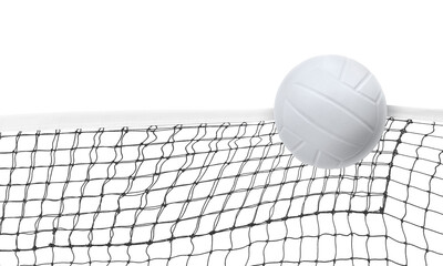 Volleyball in the net Isolated PNG transparent