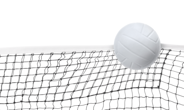 Volleyball in the net Isolated PNG transparent
