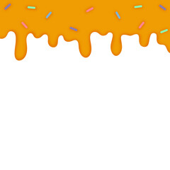 Dripping Donut Glaze with Colorful Sprinkles