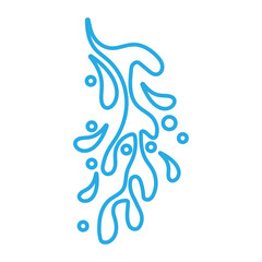 Water drops icon vector. Water illustration sign. Spray symbol. Ocean logo. Sea mark.