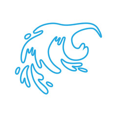 Fototapeta na wymiar Water drops icon vector. Water illustration sign. Spray symbol. Ocean logo. Sea mark.